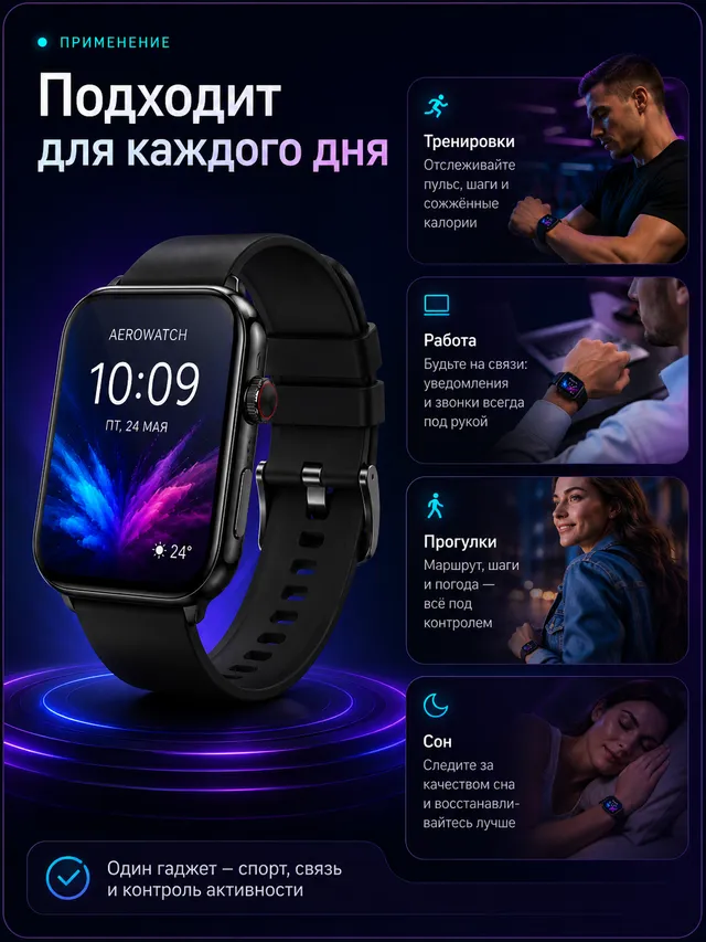 Карточка товара — слайд с применением
