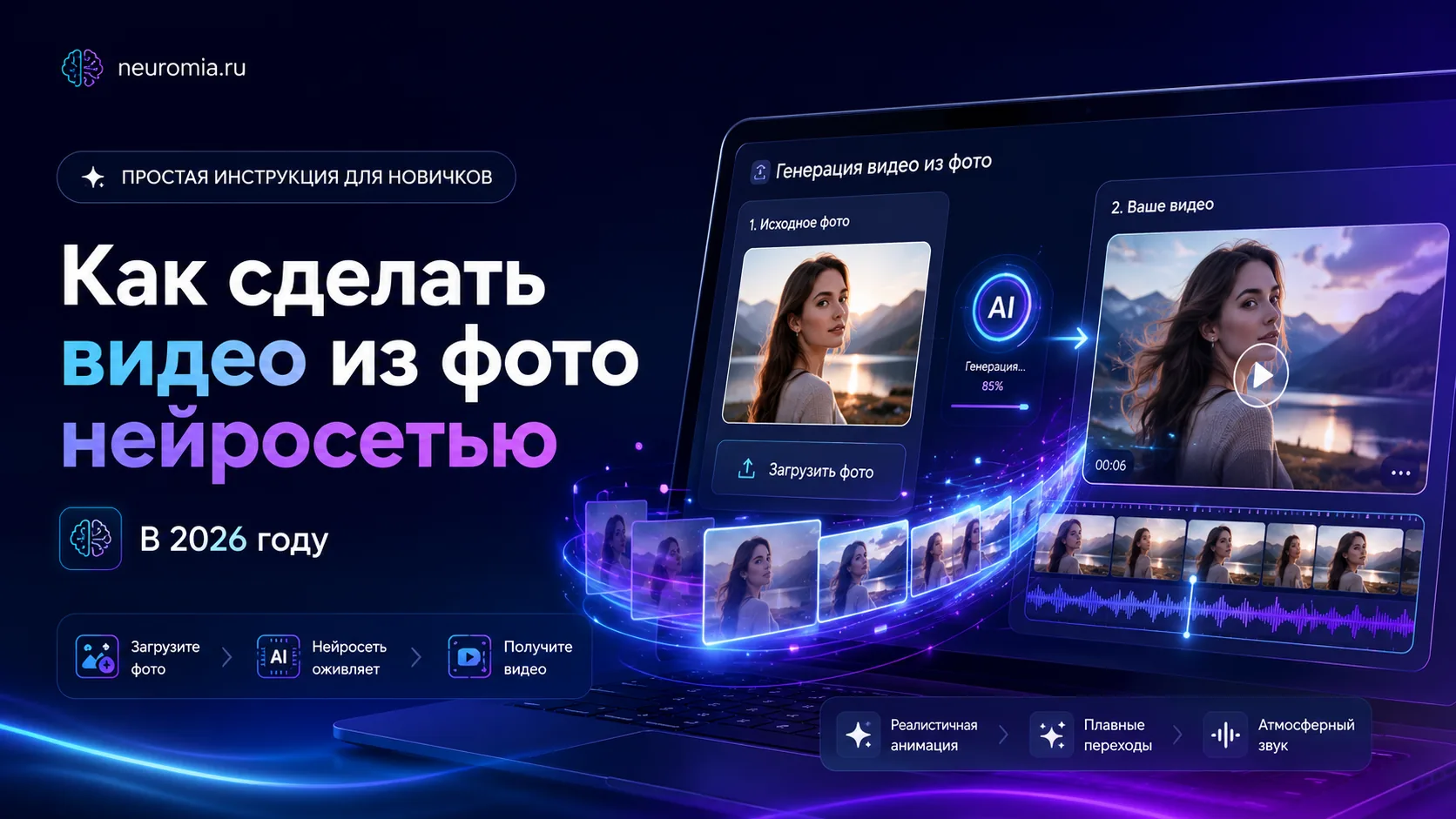 Как сделать видео из фото нейросетью в 2026 году: простая инструкция для новичков