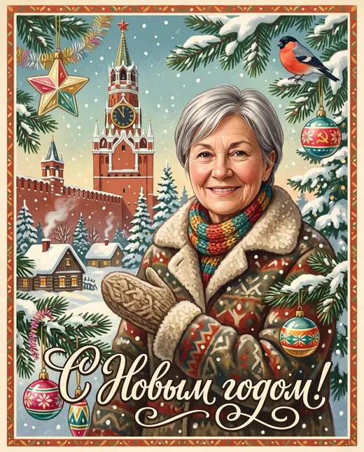 Советская открытка